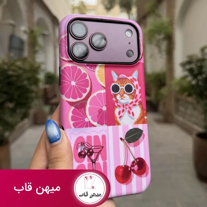 قاب گوشی burgundy cat