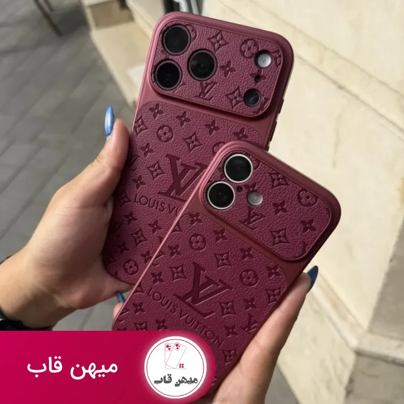 قاب گوشی burgundy LV