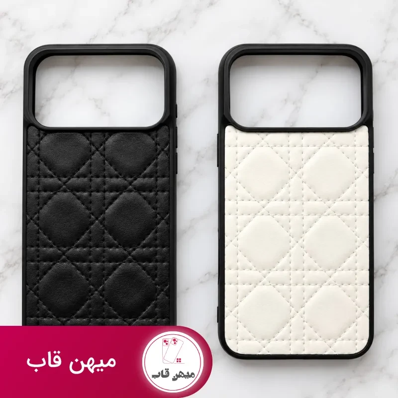 قاب گوشی چرمی بافت دیور