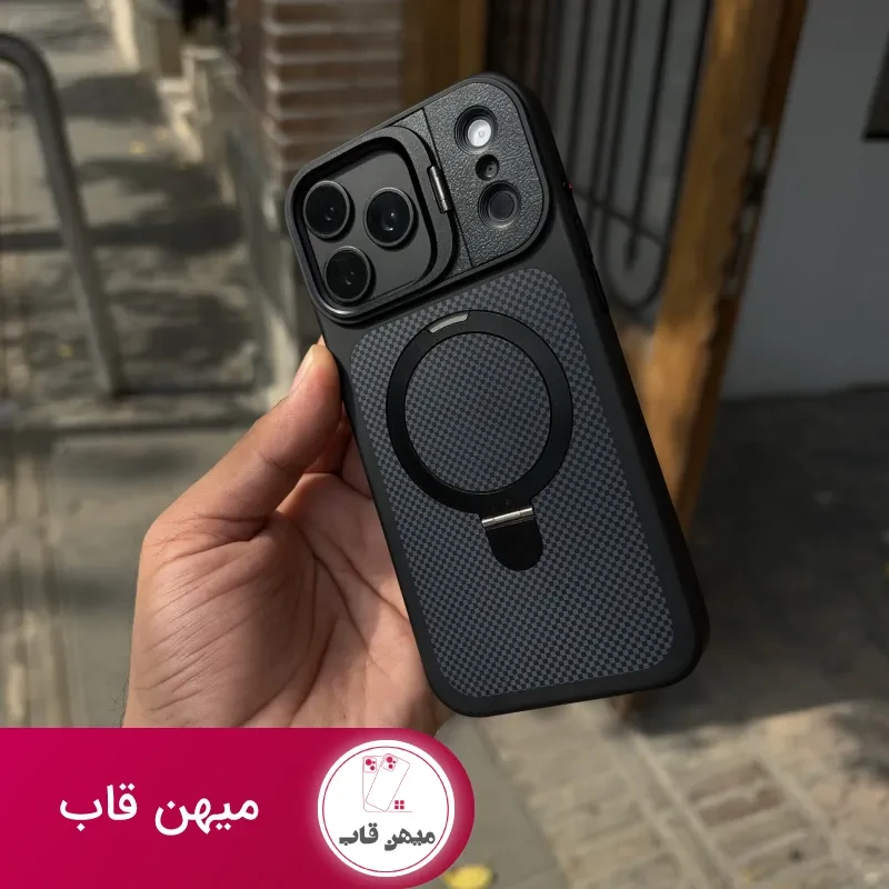 قاب گوشی carbonized case (مشکی)