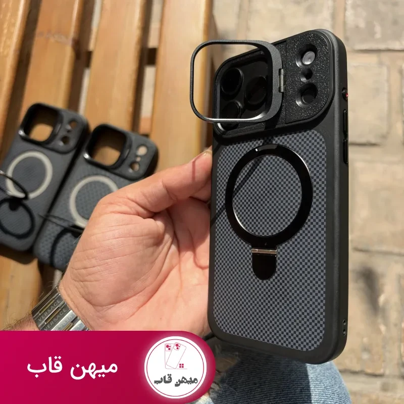 قاب گوشی carbonized case (مشکی)