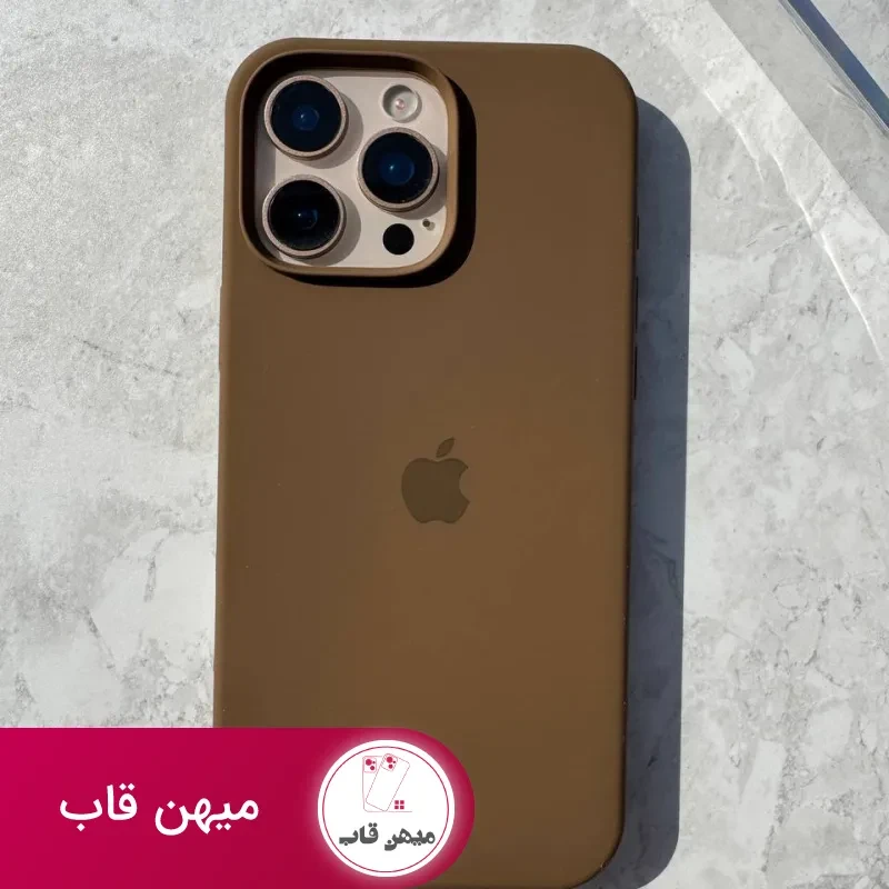 قاب آیفون سیلیکونی موکا