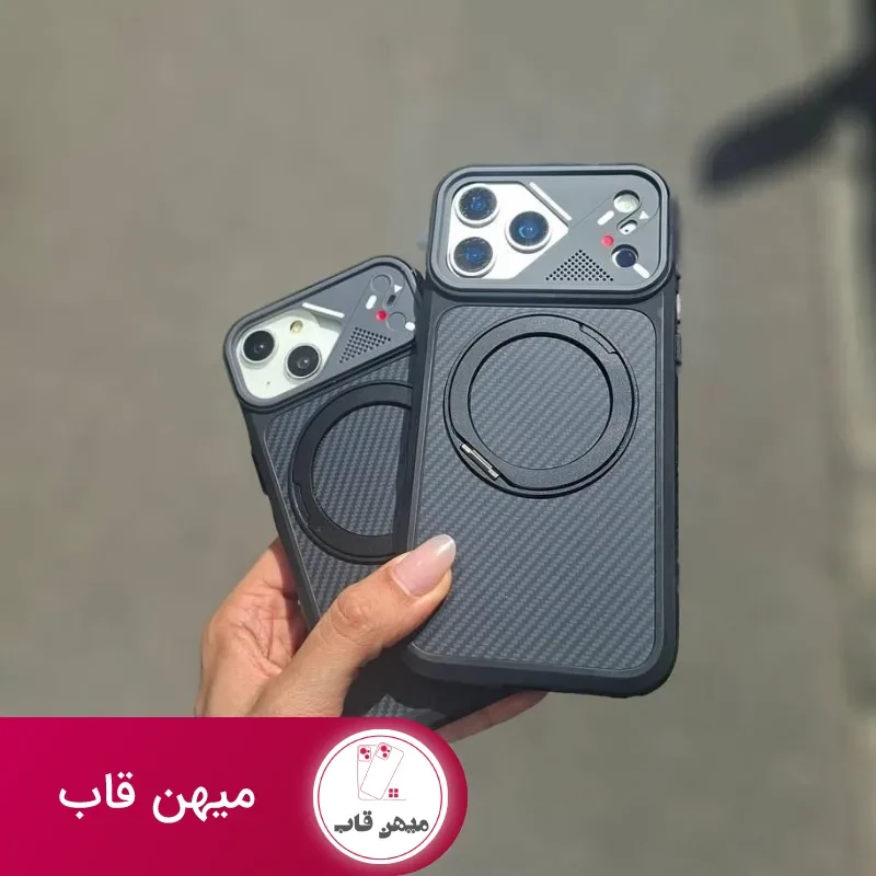 قاب گوشی luxury hybrid carbon fiber