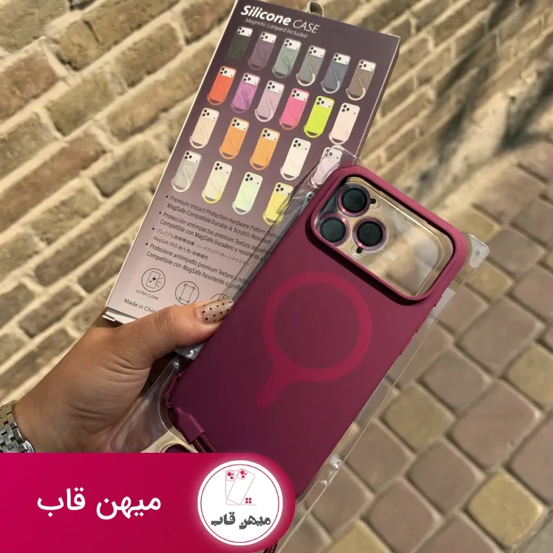 قاب گوشی silicon plus(burgundy)