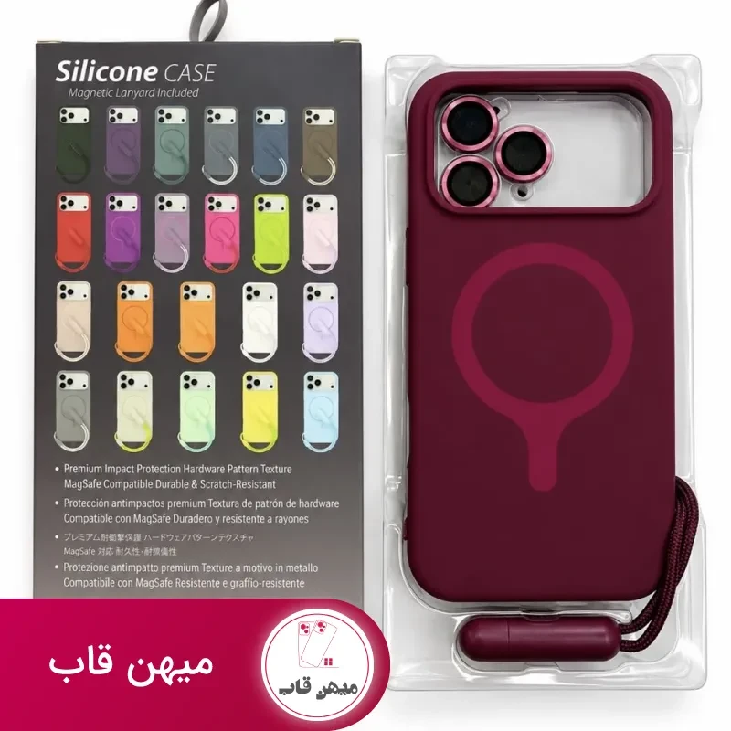 قاب گوشی silicon plus(burgundy)